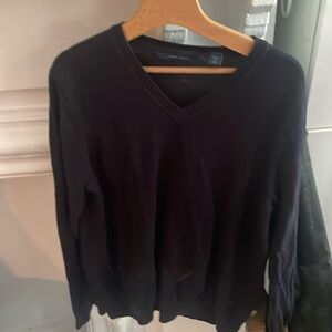 Perry Ellis cotton v neck sweater size large